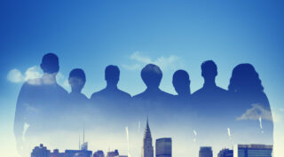 Business People Partnership Support Team Urban Scene Concept